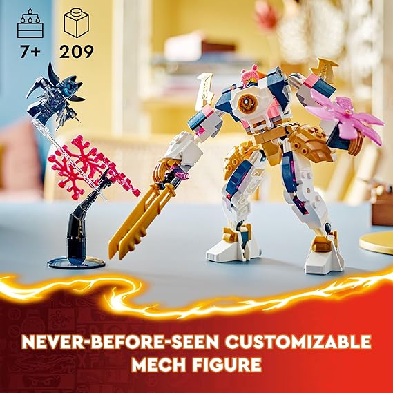 LEGO NINJAGO Sora’s Elemental Tech Mech Adventure Toy Figure 71807