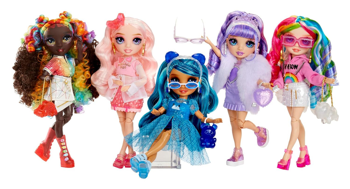 Rainbow High Creative Crystals Fashion Doll with DIY Crystal Accessories – Collectible Doll