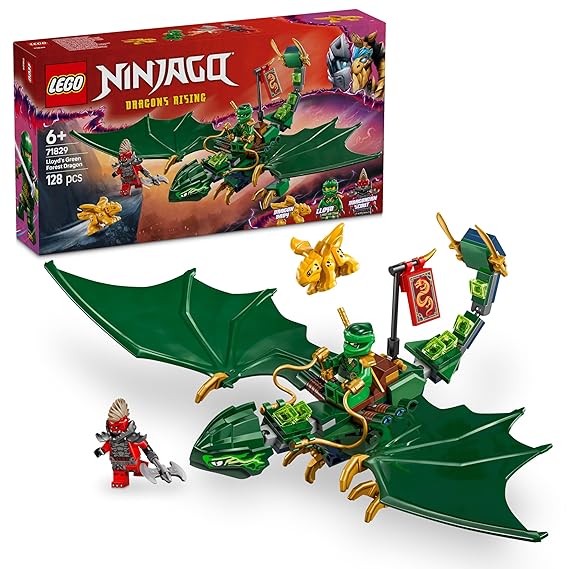LEGO NINJAGO Lloyd’s Green Forest Dragon Toy 71829