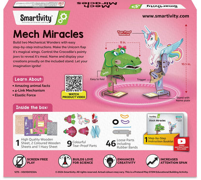 Smartivity 2in1 Animals I Magical Unicorn & Cute Crocodile I Toys for Kids 6-12 Years Old | Birthday Gifts for Boys & Girls| DIY Science Toy for Kids 6,7,8,9,10,11,12 I STEM Educational Game(PACK OF 6)