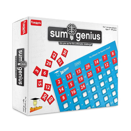 Sum Genius, Strategy Game, Board Game for Kids (PACK OF 6)
