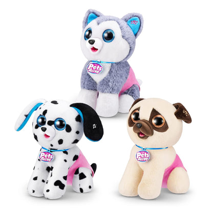 ZURU Pets Alive Dalmatian Interactive Toy Dog – Electronic Puppy for Kids