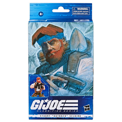 G.I. Joe Classified Series Stuart Outback Selkirk Action Figure 63 Collectible Premium Toy with Accessories 6-Inch-Scale Custom Package Art