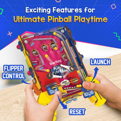 Smartivity Mini Pinball Game for Kids Ages 6-7-8-9-10-11-12 Years | Build Your Own Hand-Held Pinball I Birthday Gift for Boys & Girls | DIY Toy for Kids 6-12 Years Old IScreen Free Play(PACK OF 6)