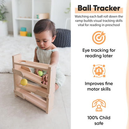 Curious Cub Montessori Wooden Toys for 1 Year Old Baby, Box 6 | 11+ months, shape sorter, sensory & fine motor skills, 1st birthday gift boy girl