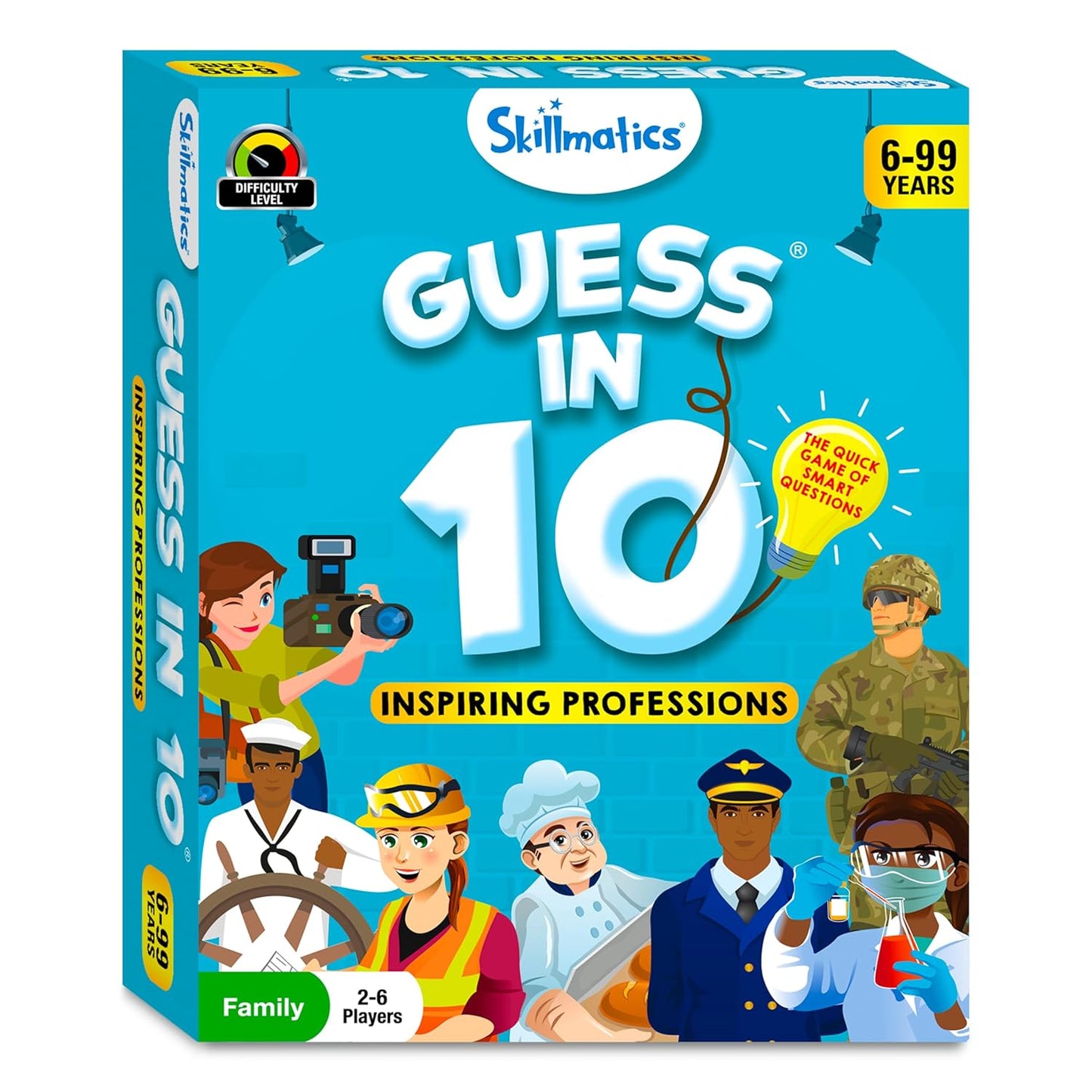 Skillmatics Card Game - Guess in 10 Inspiring Professions, Gifts for 6 Year Olds and Up, Quick Game of Smart Questions, Fun Family Game(PACK OF 5)