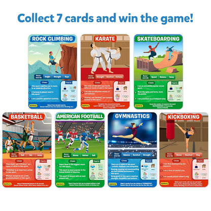 Skillmatics Guess in 10 Sports, Perfect for Boys, Girls, Kids, and Families Who Love Card Games, Toys, Travel Games, Gifts for Ages 6, 7, 8, 9 and Up(PACK OF 5)