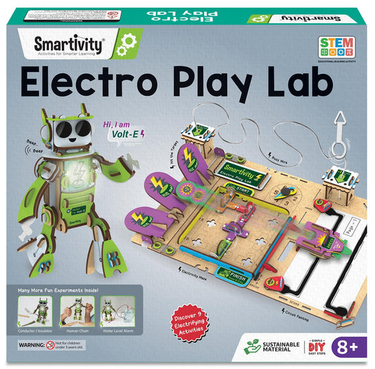 Smartivity Electricity Kit for Kids 8-14 Years Old I 8+ Circuit Experiments & DIY Electric Robot with Light and Sound | Science Project Kit I Birthday Gift Boys & Girls 8-9-10-11-12-13-14 Years(PACK OF 6)