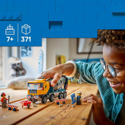 LEGO City Cement Mixer - Big Construction Toy Truck 60478