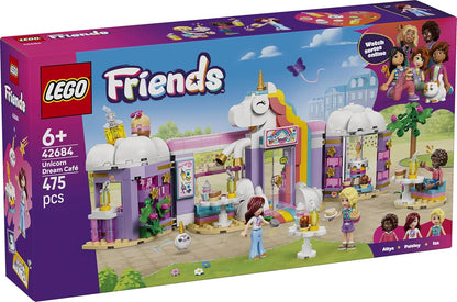 LEGO Friends Unicorn Dream Café Building Set - Pretend Play Unicorn Toy with 3 Minidolls - 42684