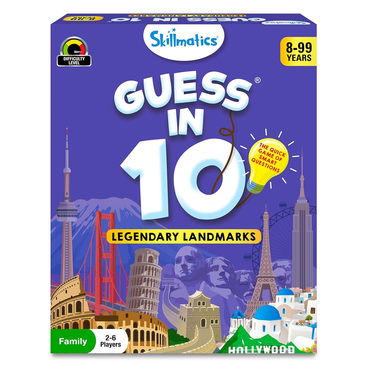 Skillmatics Card Game - Guess in 10 Legendary Landmarks, Gifts for 8 Year Olds and Up, Quick Game of Smart Questions, Fun Family Game(PACK OF 5)