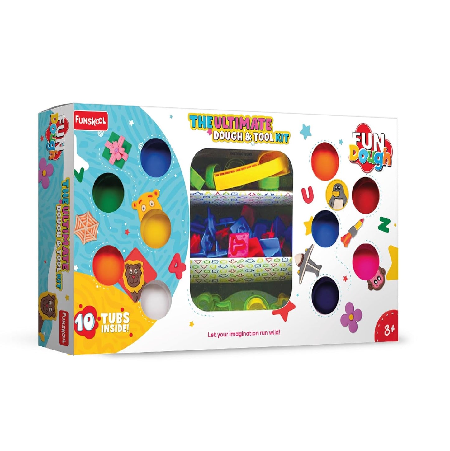 Fundough The Ultimate Dough & Tool Kit, Play Set for Kid (PACK OF 4)
