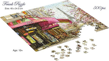 Frank Paris Street 500 Piece Jigsaw Puzzle for Adults