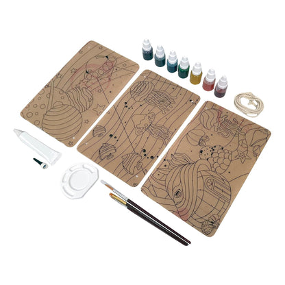 Handycrafts  Glass Painting Deluxe, DIY Kit, Art and Craft Set (PACK OF 6)
