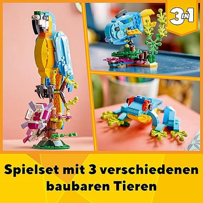 LEGO Creator Exotic Parrot Set 3 in 1 Fish and Frog Animals 31136