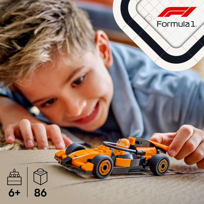 LEGO City F1 Driver with McLaren Race Car Mini Vehicle Toy Playset 60442 Building Blocks Toys for 6+ Gift for Boys and Girls
