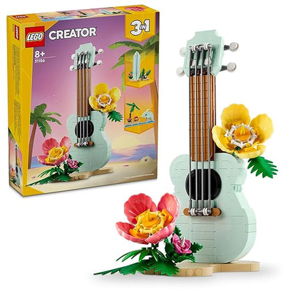 LEGO Creator Tropical Ukulele Set with Surfboard and Dolphin Toy 31156