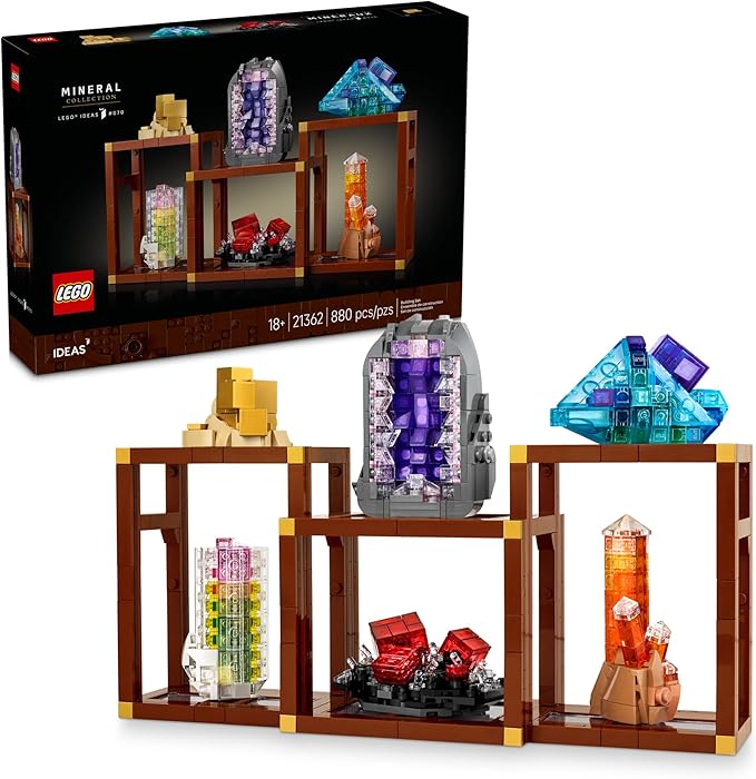 LEGO Ideas Mineral Collection Building Set for Adults 21362