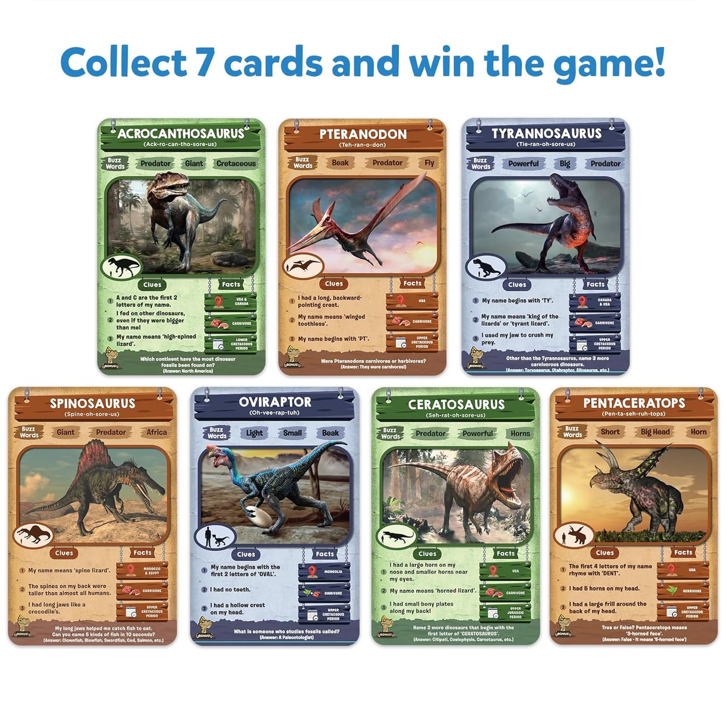 Skillmatics Guess in 10 Dinosaurs, Perfect for Boys, Girls, Kids, and Families Who Love Card Games, Toys, Travel Games, Gifts for Ages 8, 9, 10 & Up(PACK OF 5)