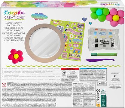 Crayola Creations Model Magic Daisy Mirror Kit for 8+ Years, DIY Kit for Kids, Gift