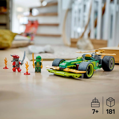 LEGO NINJAGO 71828 Lloyd’s Pull-Back Race Car Building Set, 181 Pieces, 7+