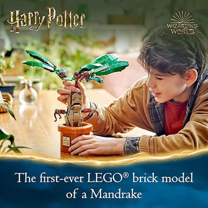 LEGO Harry Potter Mandrake Plant Toy, Magical Gift 76433