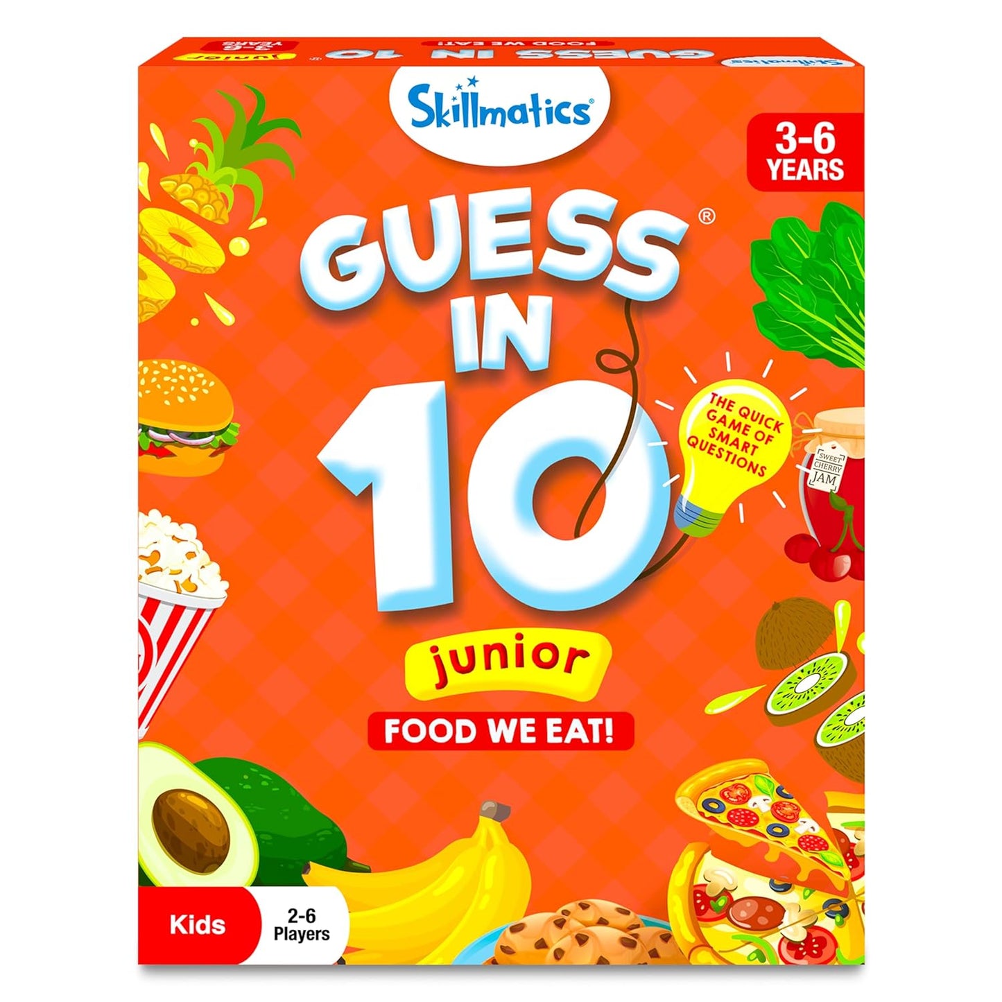 Skillmatics Card Game - Guess in 10 Junior Food We Eat, Quick Game of Smart Questions, Gifts & Fun Learning for Ages 3 to 6(pack of 5)