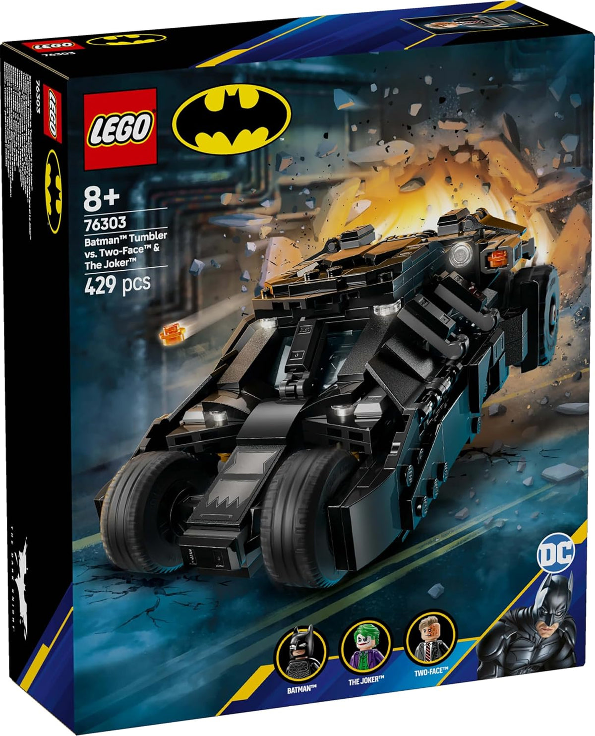 LEGO Marvel 76303 Batman Tumbler vs. The Joker Building Set