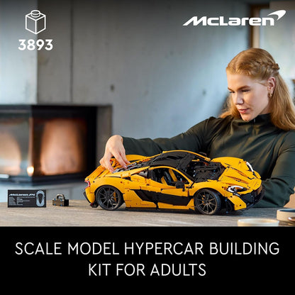 LEGO Technic McLaren P1 Hypercar Set for Adults 42172 Building Blocks for 18+ Gift
