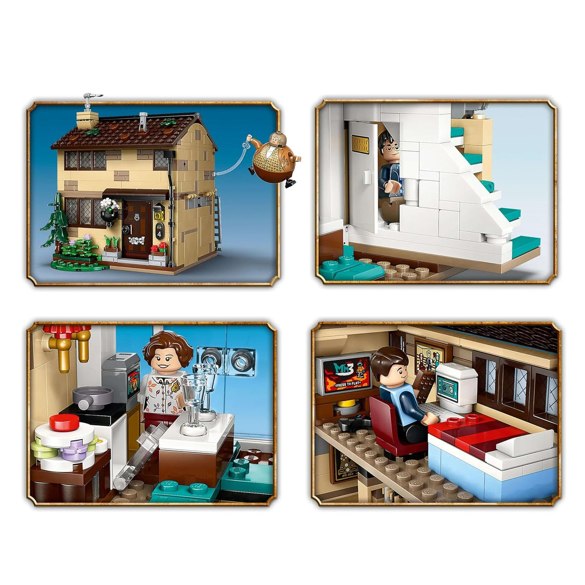 LEGO Harry Potter 76451 Hogsmeade Village: Zonko’s Joke Shop & Honeydukes Building Set