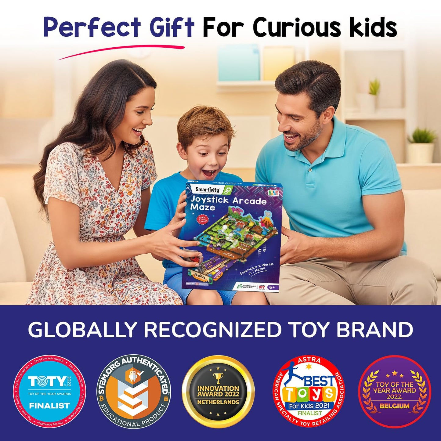Smartivity Joystick Arcade Maze Toy for Kids 6-14 Years | 2in1 Space & Jungle Theme Adventures I Birthday Gift for Boys & Girls I STEM Educational DIY Science Toys for Kids Ages 6,7,8,9,10,11,12,13,14(PACK OF 6)