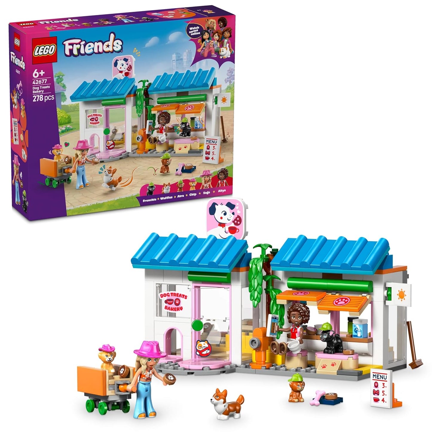 LEGO Friends Dog Treats Bakery  Building Toy Playset  42677