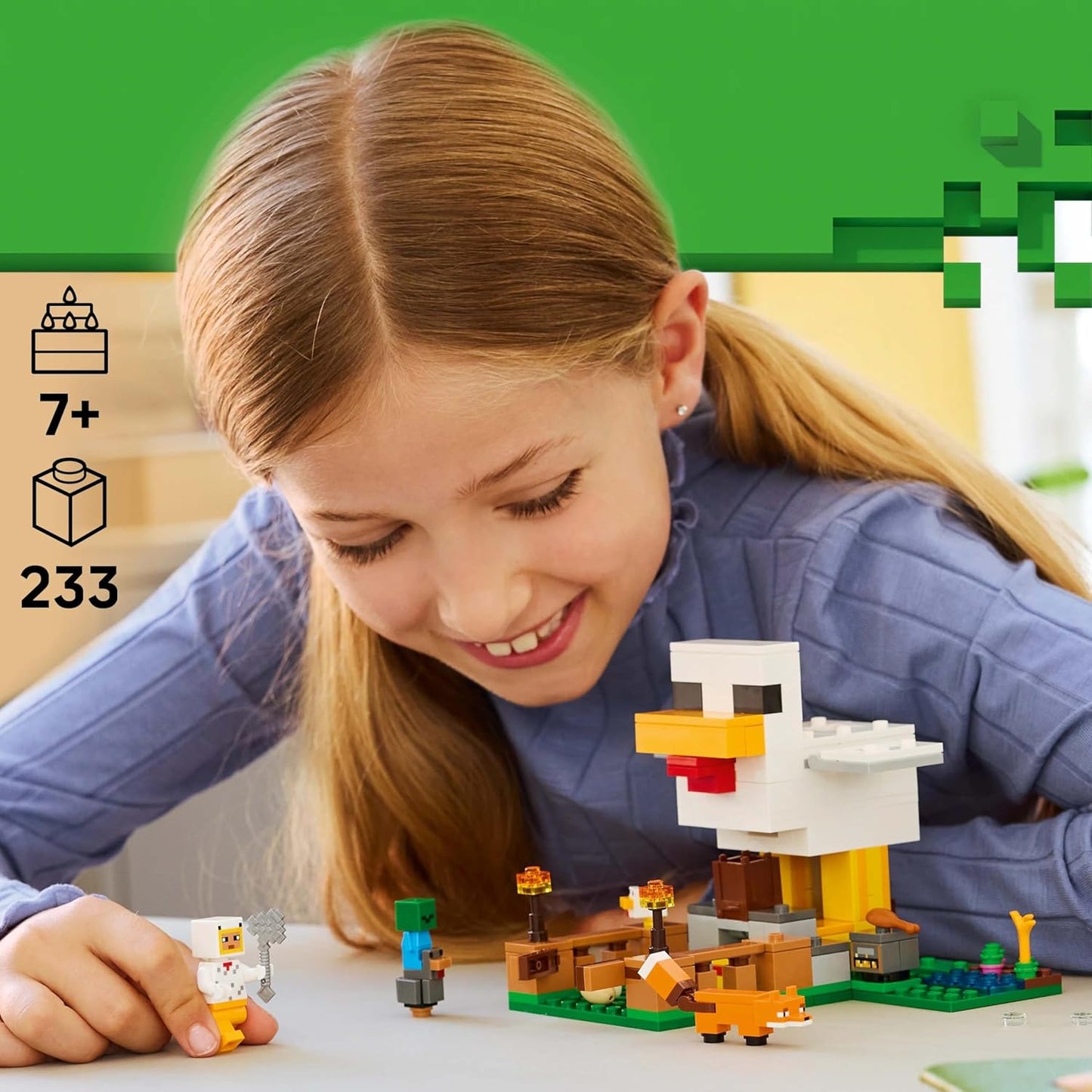 LEGO Minecraft Chicken Farm - Gaming Building Toy  21585