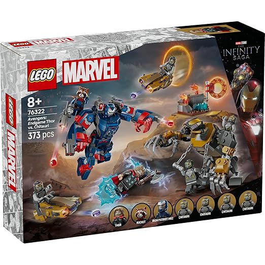 LEGO Marvel Avengers: Endgame Thor vs. Chitauri Super Hero Action 76322