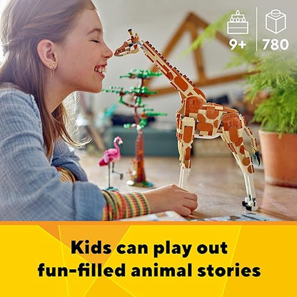 LEGO Creator Wild Safari Animals Set, Giraffe, Gazelles and Lion 31150