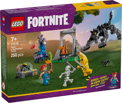 LEGO Fortnite Peely & Sparkplug’s Camp Video Game Building Set 77075 Building Blocks for 7+ Age Boys and Girls