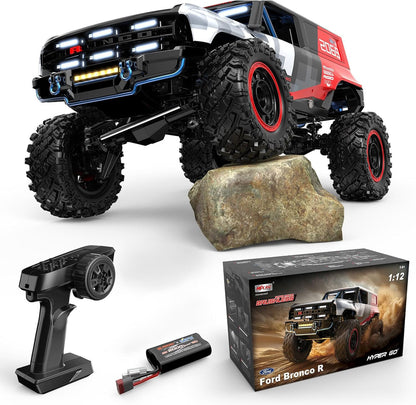 MJXRC H12P 1:12 Ford Bronco Baja 1000 4WD Brushless RC Off-Road Crawler