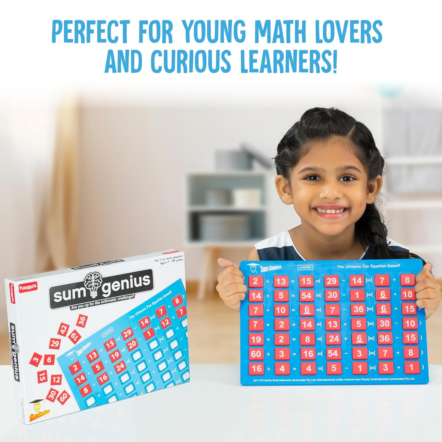 Sum Genius, Strategy Game, Board Game for Kids (PACK OF 6)