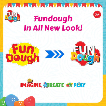 Fundough Cupcake Party, Play Set for Kid (PACK OF 6)