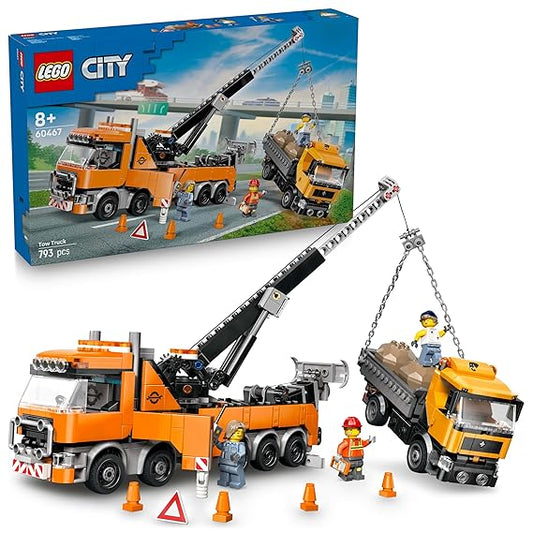 LEGO City Heavy-Duty Recovery Tow Truck with Crane Toy Construction Kit 60467