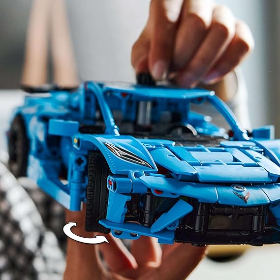 LEGO Technic Chevrolet Corvette Stingray Blue Car Model Kit 42217