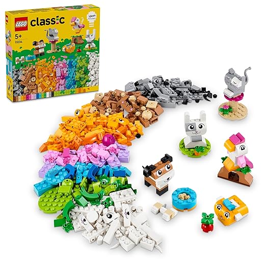 LEGO Classic Creative Pets Build-an-Animal Toy with Bricks 11034