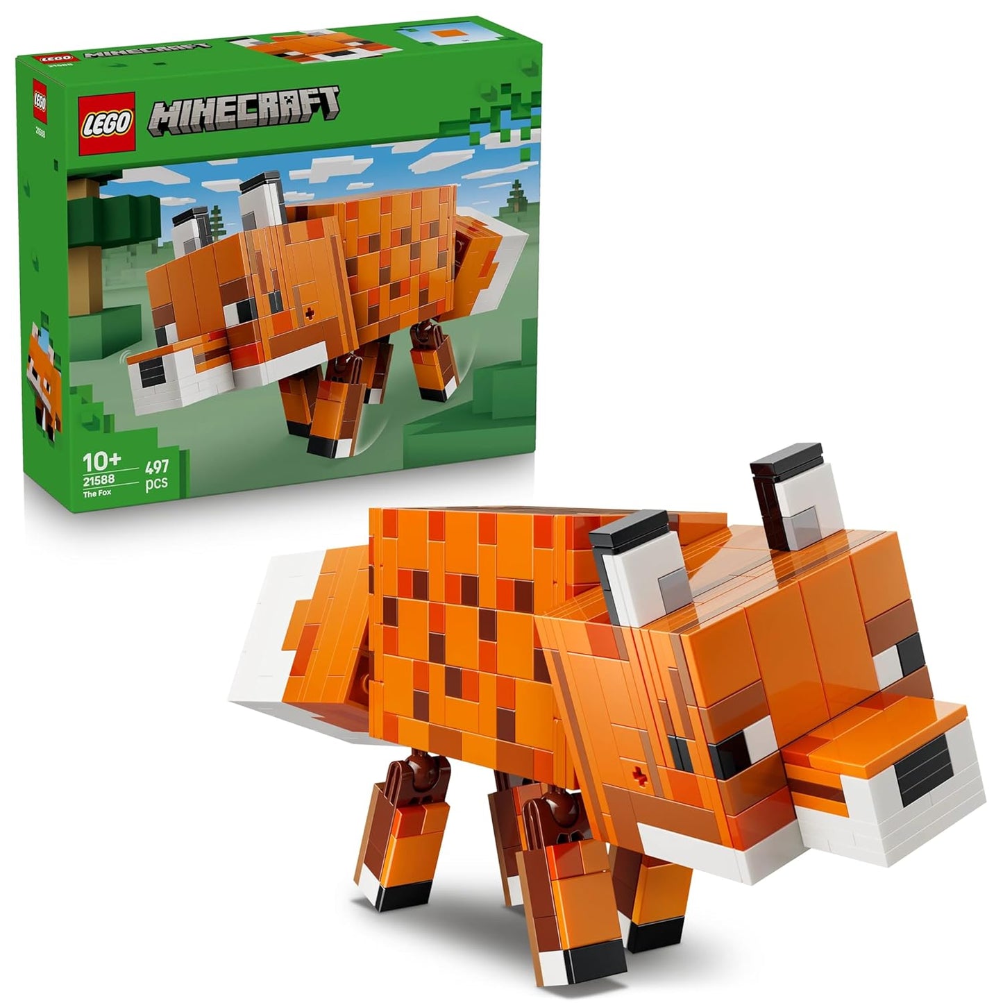 LEGO Minecraft The Fox Gaming Decoration Building Set - Animal Figure Toy 21588