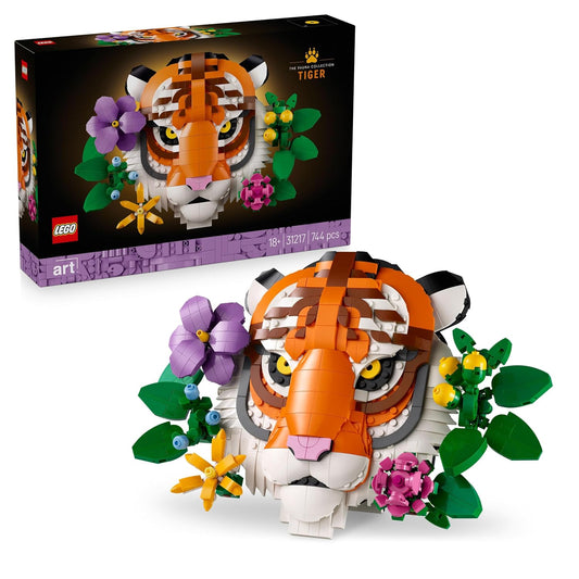 LEGO Art The Fauna Collection – Tiger, Housewarming Gift for a New Home 31217 Building Blocks