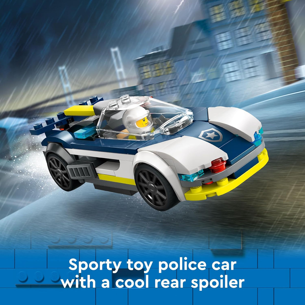 LEGO City 60415 Police Car & Muscle Car Chase Building Set, 213 Pieces, 6+