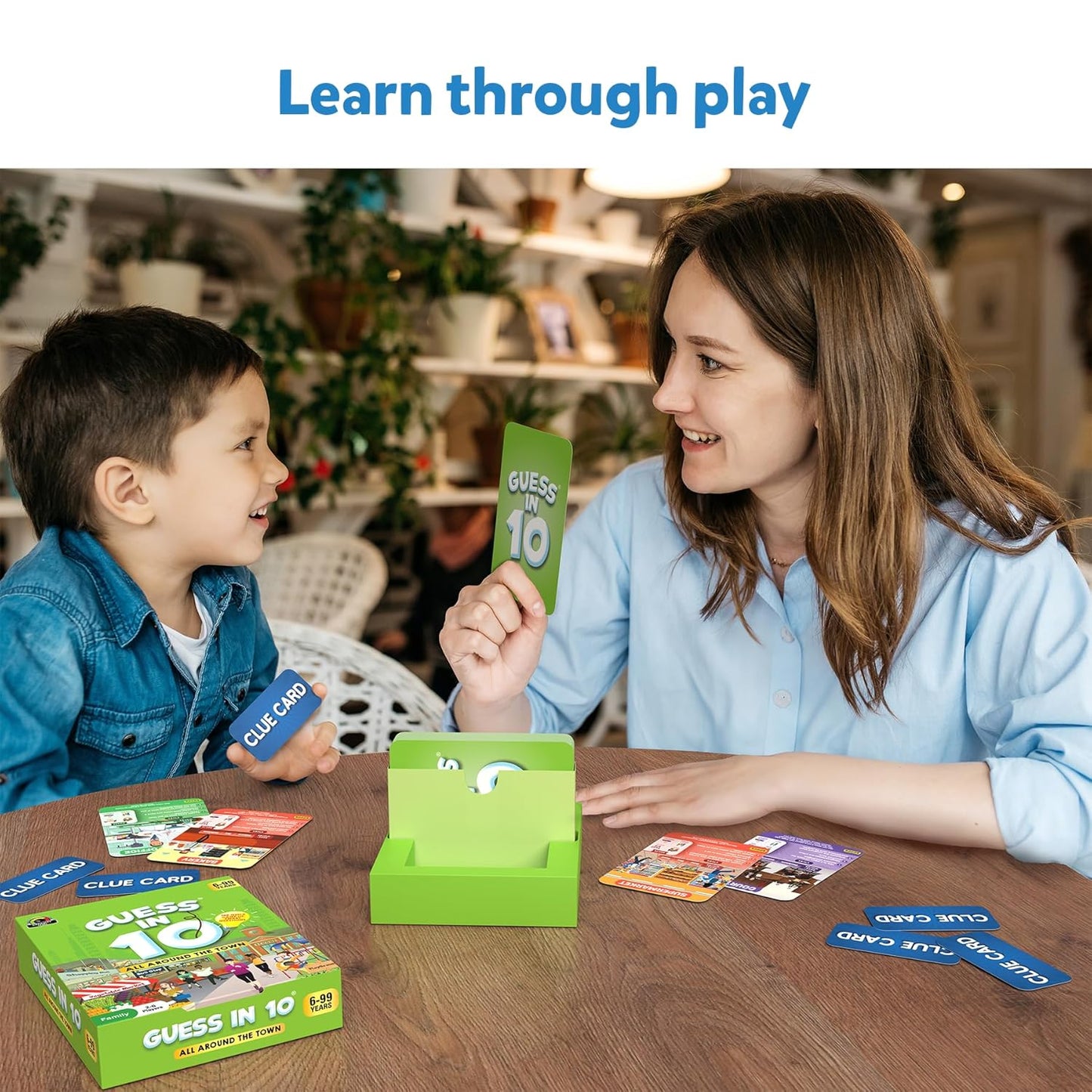 Skillmatics Card Game - Guess in 10 All Around The Town, Gifts for 6 Year Olds and Up, Quick Game of Smart Questions, Fun Family Game(PACK OF 5)