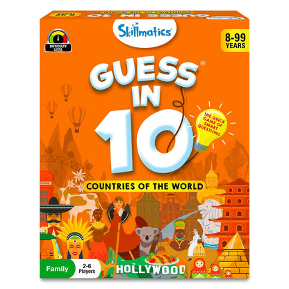 Skillmatics Guess in 10 Countries of the World, Perfect for Boys, Girls, Kids & Families Who Love Card Games, Educational Toys, Board Games, Trivia, Gifts for Ages 8, 9, 10 & Up(PACK OF 5)