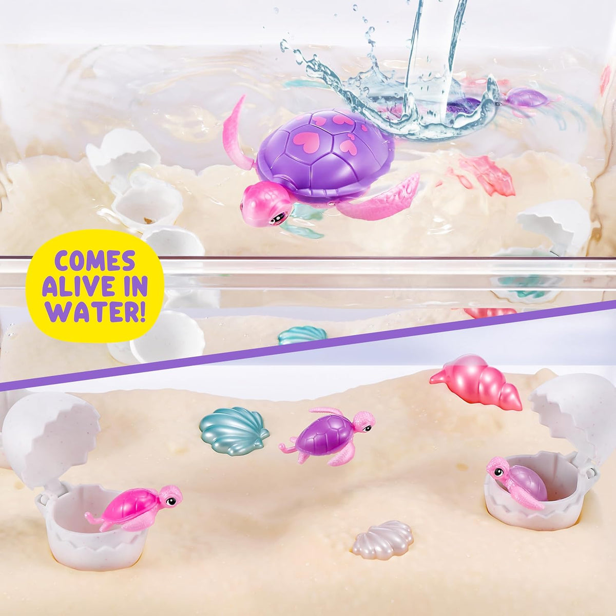 ZURU Pets Alive Turtle Surprise Robot – Interactive Electronic Turtle Toy for Kids