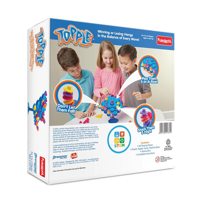 Original Topple, Strategy Game, Board Game for Kids (PACK OF 8)