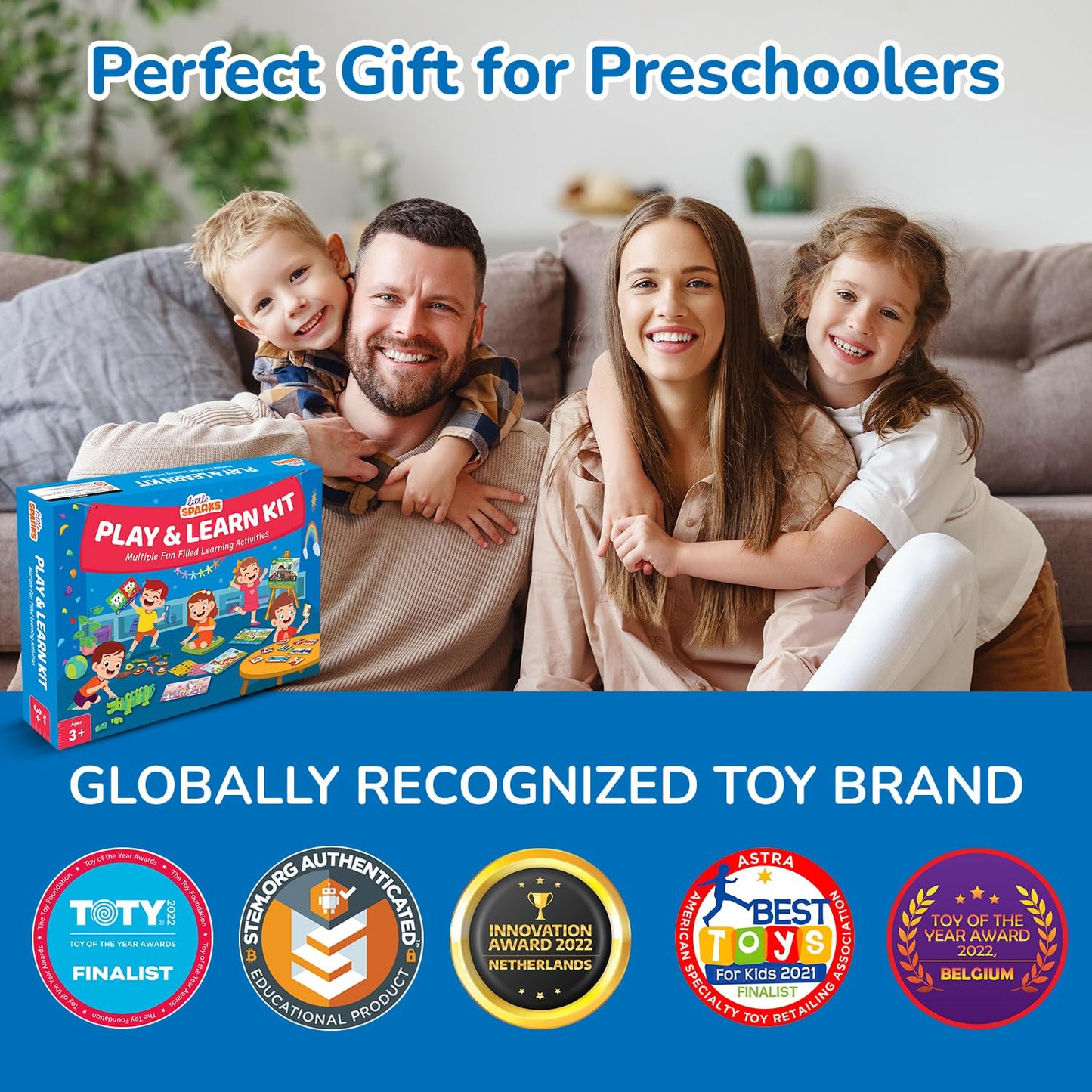 Smartivity 5-in-1 Montessori Based Learning Kit for 3,4,5 Years Old Boys & Girls I Brain Boosting Preschool Learning Activities I Puzzles, Sticker Art I Rakhi/Birthday Gift for Kids for 3-6(PACK OF 6)